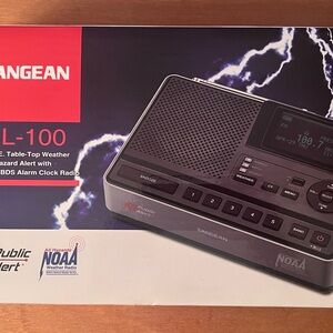 Black Table-Top Weather Hazard Alert Radio - New in Box